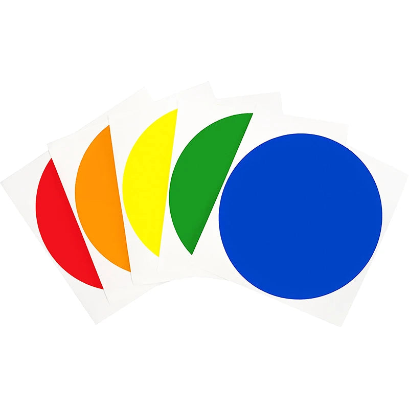 Custom Large Dot PVC Adhesive Sticker Personalized Printed Coloured Labels Supermarket Grocery Exhibition Promotion Packaging