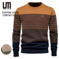 2025 Men's Plus Size 3XL Knitted Sweater - Winter Warm O-Neck Pullover (Fashion Casual Oversized Knitwear for Men)
