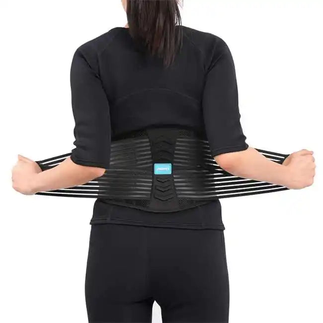 Custom Logo Waist Support Belt Low Back Pain Relief Waist Brace Men Women Breathable Waist Support for Sciatica