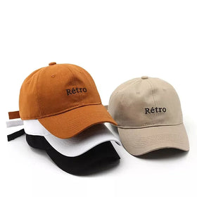 Solid Color Twill Plain Soft Top 3d Embroidery Sports Cap Dad Hats Cotton Adjustable Blank Baseball Cap