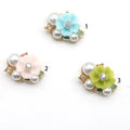 Wholesale Rhinestone Flower Button Pearl Button DIY Accessories Embellishment LSRB1104