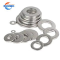 Factory Customized DIN125 Flat Washer Stainless Steel M3-M100 Available in Brass Aluminium Bronze Zinc Plain Finish Split Style