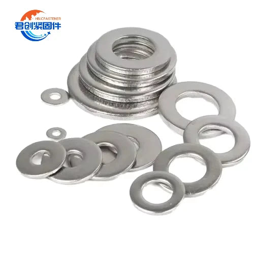 Factory Customized DIN125 Flat Washer Stainless Steel M3-M100 Available in Brass Aluminium Bronze Zinc Plain Finish Split Style