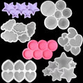Round Love Heart Snowflake Rose Silicone Lollipop Mold Cheese Stick Candy Making