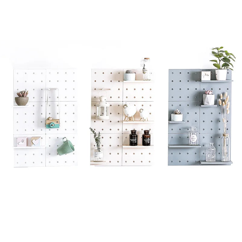 Plastic PP Utility Pegboard Board Set Storage Wholesale for House Office School Displaybathroom Wall Multifunctional Organizer