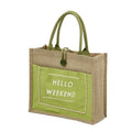 Eco Environmentally Friendly Jute Cloth Bag Hand-Drawn Logo Printed Coarse Linen Shopping Gift Bag Cotton Bags Product