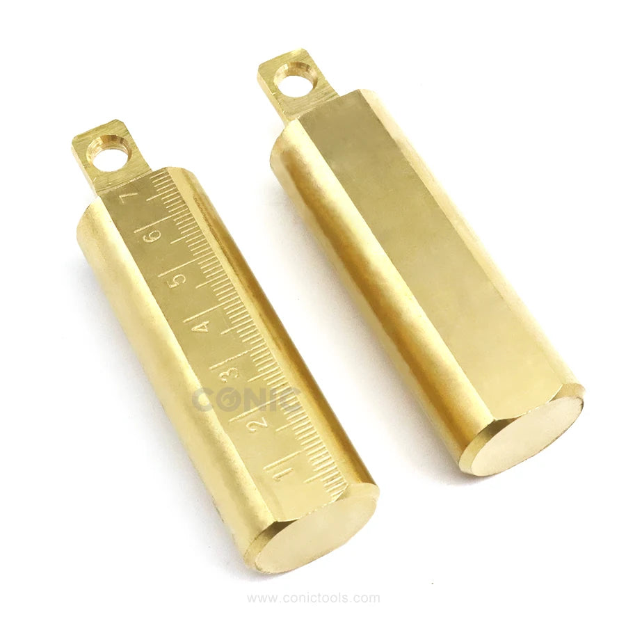 Fuel tank Oil Level Gauge 280g Brass Dip Weight for Oil Tape Measure Scale Marine Oil Tape