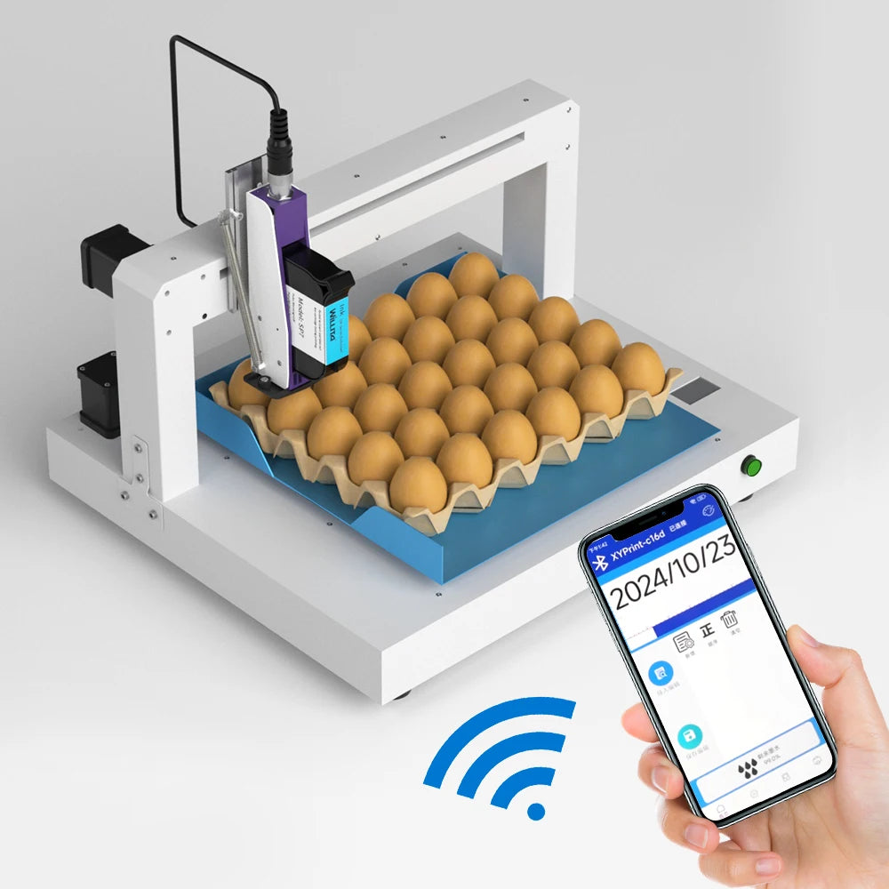 Automatic Egg Date Printing Machine Printer Portable Smart for Egg Tij Ink Jet Printer