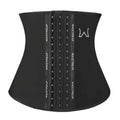 Comfortable Black Slimmed Polyester Neoprene Sustainable Women's Waist Trainer Corset Vest Bodysuit Hook Loop Closure for Daily