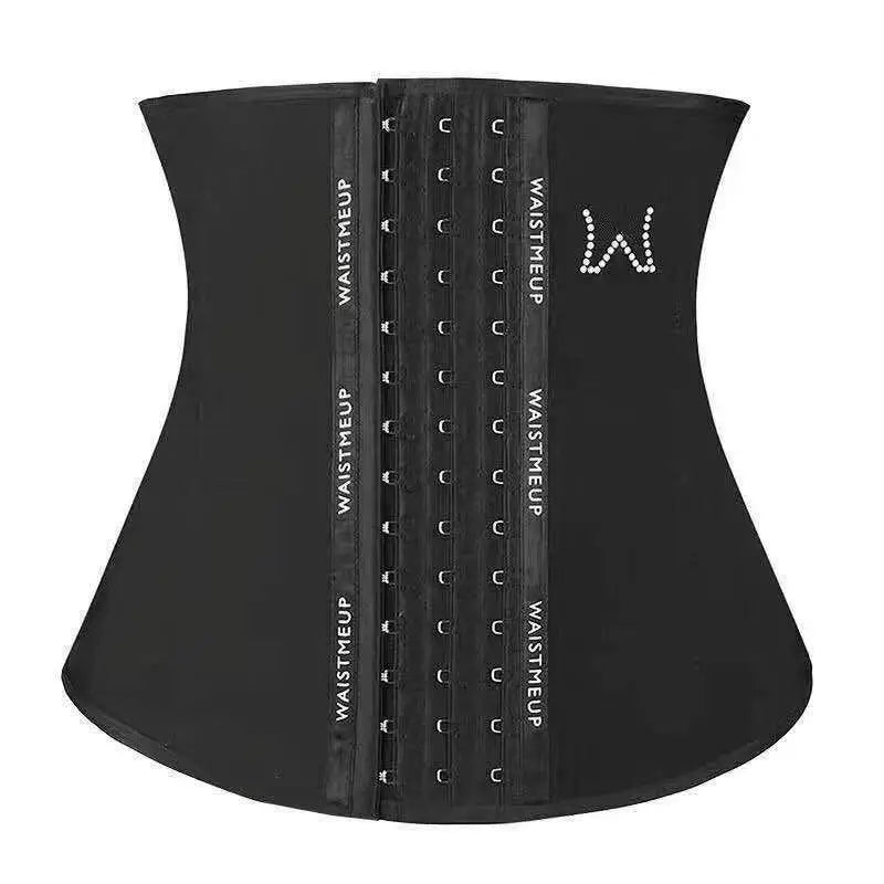 Comfortable Black Slimmed Polyester Neoprene Sustainable Women's Waist Trainer Corset Vest Bodysuit Hook Loop Closure for Daily