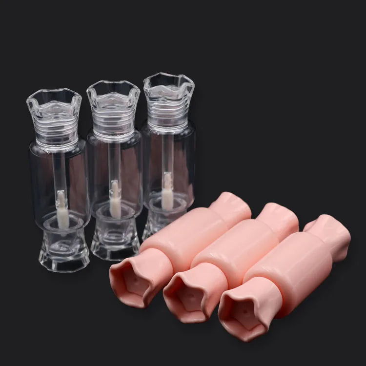 Wholesale PETG Plastic Cosmetic Lip Gloss Tubes Empty Bottle with Brush Seal Screen Printing Candy-Colored