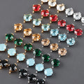 M1100  10pcs/lot Jewelry Accessoriespass REACHnickel Free18k Gold Rhodium Platedcopper5A Glassdiy Pendant