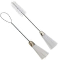 10-Piece Handheld Nylon Brush with Single Ended Bristles 304 Stainless Steel + Nylon for Sewing Machine Household Cleaning
