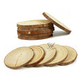 Unfinished Natural Wood Slices DIY Crafts Round Wood Coaster Pieces