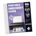 Printable Embroidery Transfer Paper Water-Soluble Adhesive Sheet for Accurate Stitch Guide Positioning