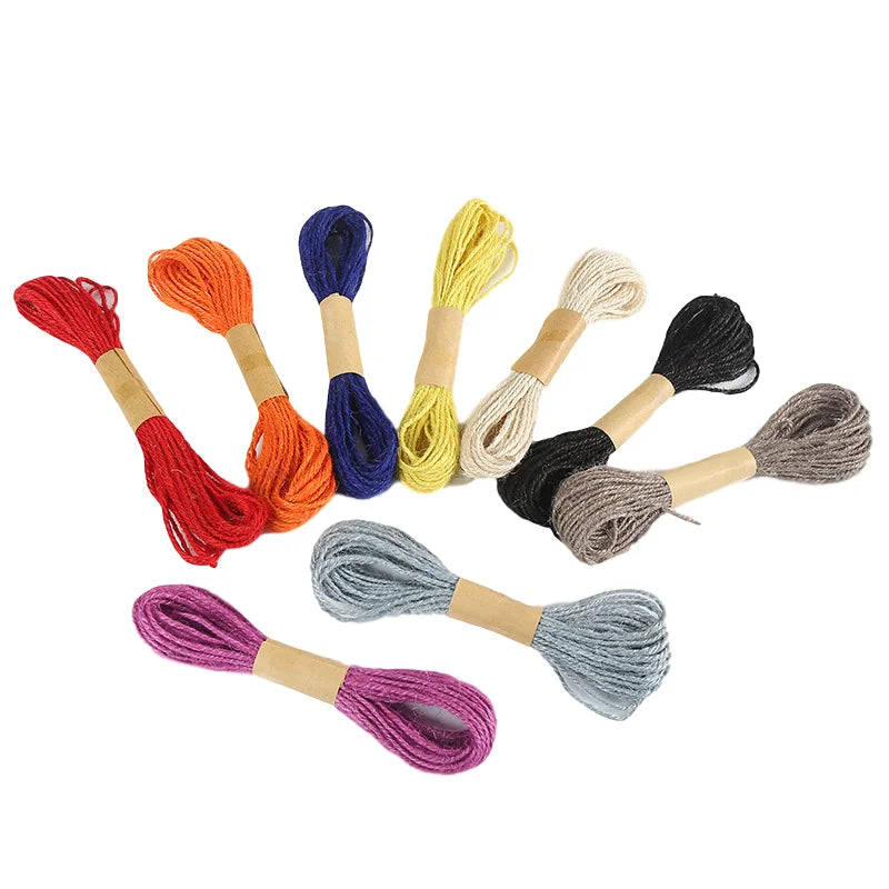 Garment Accessories for Tailor Use Thread Natural Twisted Jute Ribbon Jute Rope Hemp Rope Garment Trimmings