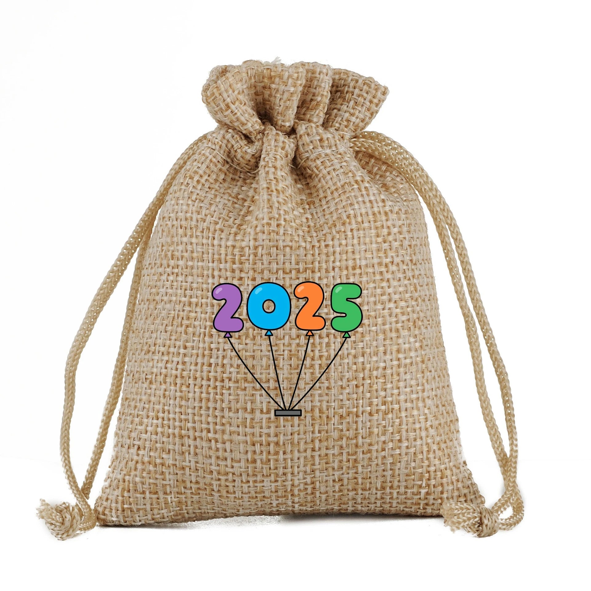 DIY Cotton Cloth Bags 2025 Can Reuse Drawstring Closure Security Feature for New Year's Party Gifts for Kids Snack Goodie Bags