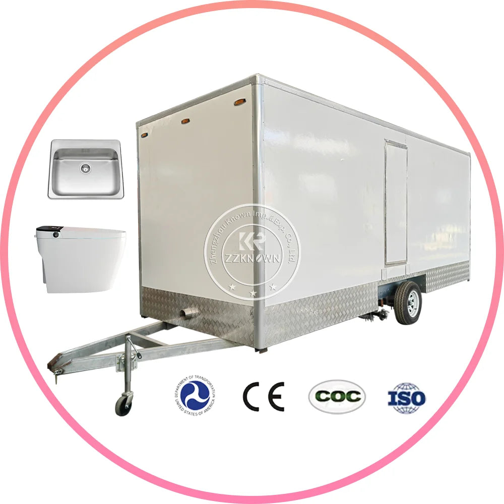2025 China Luxury VIP Movable Toilets Prefab Mobile Public Restroom Outdoor for Park Sale of Moving WC Portable Shower Trailer