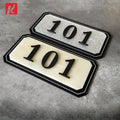 Kexian High Quality Low Cost Factory Custom Hotel Number Sign Non Luminous Acrylic Logo Sign Hotel Door Number Signage