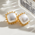 Fashion Jewelry Pearl Earrings Set for Women Custom Wholesale Gold Plated Pearl Jewelry