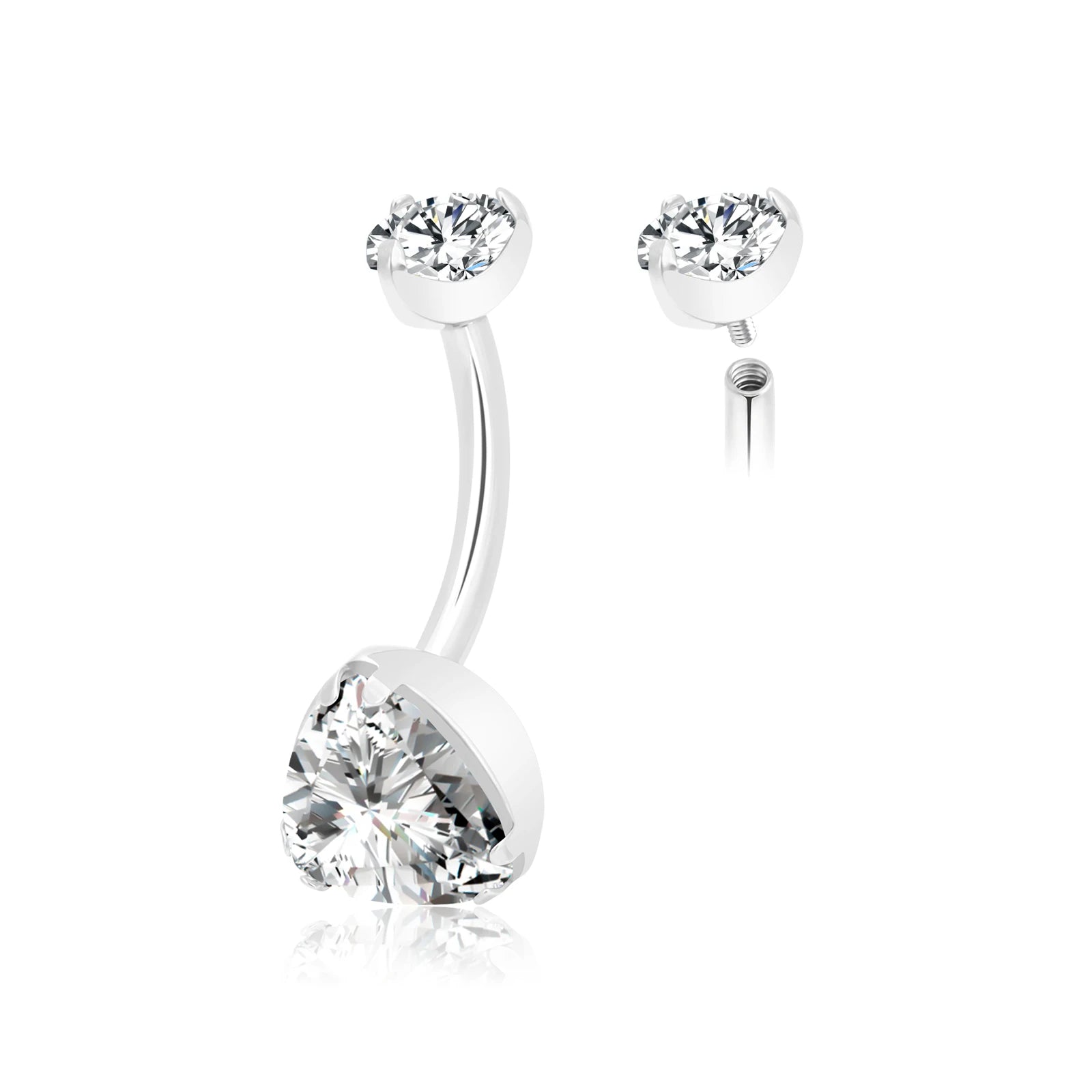ASTM F136 Titanium Body Piercing Jewelry Gold Plated Navel Ring Fashion Style for Children's Wedding Engagement Orthodox