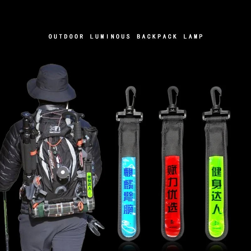 Outdoor Cycling LED Warning Pendant for Backpack Sports Bag Hanging Light Reflective Flashing for Graduation/Valentine's Day