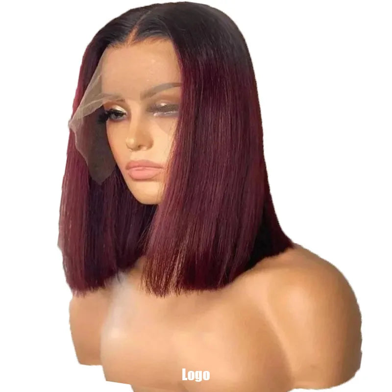 Wholesale Brazilian 100% Human Hair 13*4 Bob Front Lace Wig in Stock and Popular in Europe America and Africa