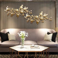 134*60.5cm Excellent Modeling Design Wall Hanging Metal Decor Light Luxury Gold Metal Home Wall Art Decor