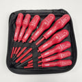 9PCS/Bag Kit Electrician High Precision CR-V 1000V Magnetic Hand Tool Screwdriver Set Cross and Slotted Insulated Screw Drivers