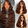 Wholesale 5*5 Transparent Lace Closure Wigs Glueless Long Wigs Dark Brown Body Wave Vietnamese Human Hair Lace Front Wigs