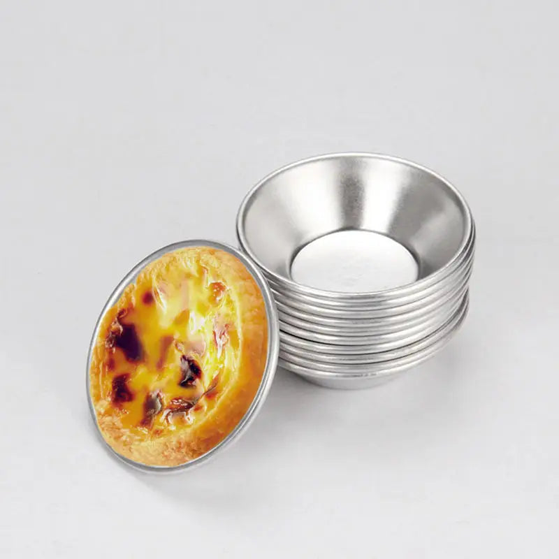 Hot 3D Aluminum Alloy Oven Baking Stainless Steel Round Cake Muffin Cake Egg Tart Mold