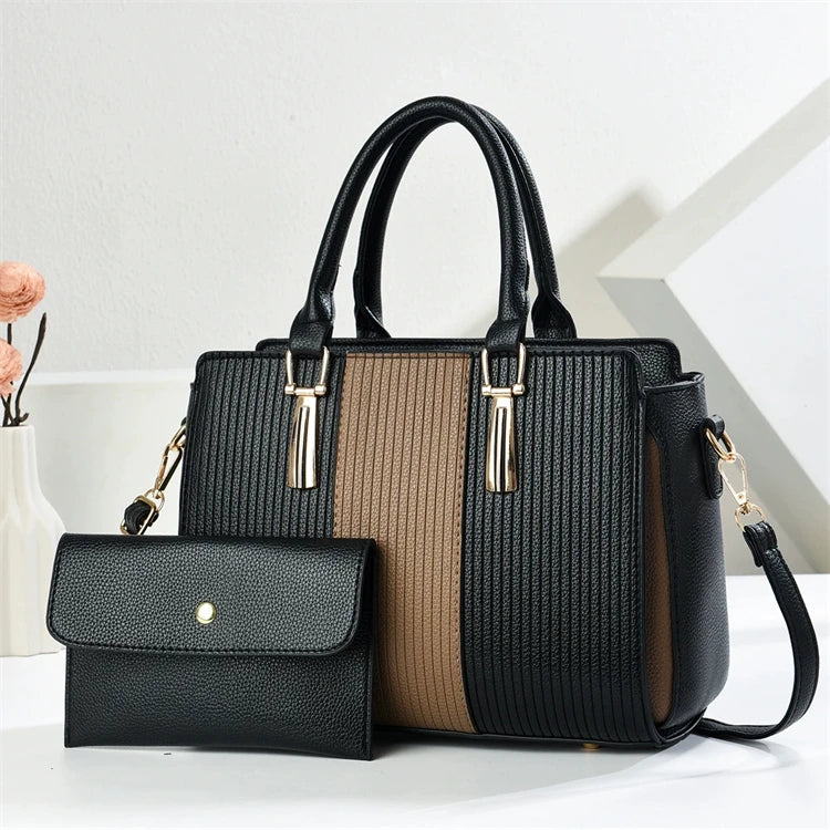 2026 New Set Bags Arrival Unique Woman Cheap Ladies Handbag Pu Leather