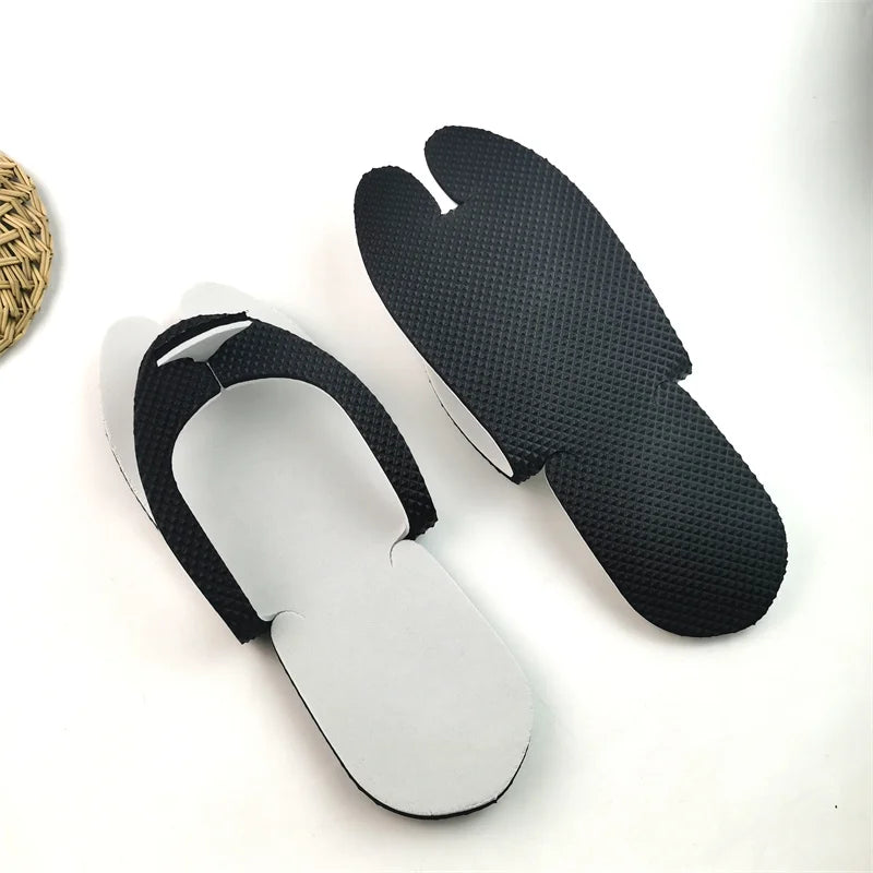 Disposable Terry/Towelling Slippers with 5mm EVA Sole for Salon Spa Pedicure Hotel Use Flip Flop Tools