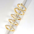 Wholesale Fashion  925 Sterling Silver CZ Zircon 26 Alphabet Adjustable Finger Ring for Women