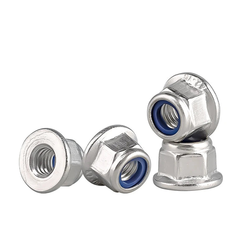 DIN 6926 M4 M5 M6 M8 Nylon Insert Jam Lock Nuts Hex Flange Nut