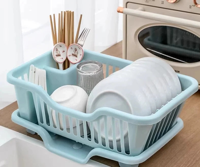 OWNSWING Dish Drying Rack for Kitchen Counter Plastic Kitchen Holder Washing Holder Basket Organizer