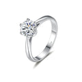 Wholesale 925 Sterling Silver Moissanite Engagement Ring Fashionable Trendy with Real Diamond High Quality Product