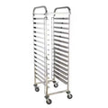 Kitchen Restaurant Equipment 201 304 Stainless Steel Metal Bread Baking Tray Pan Rack Trolley