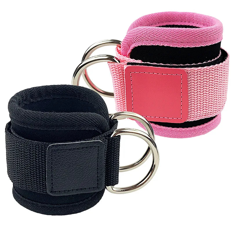 Customized Exercise Gym Brace Nylon Cable Machine Kickback Cuff Attachment Adjustable Ankle Weight Straps MegaBDM