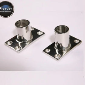 Aleader L2008-22 Marine Hardware 316 Stainless Steel Boat Hand Rail Fitting Factory Price Round Base Precision Casting