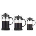 Hot 350ml 600ml 1000ml Home Hand Coffee Maker French Press High Borosilicate Glass With Lild