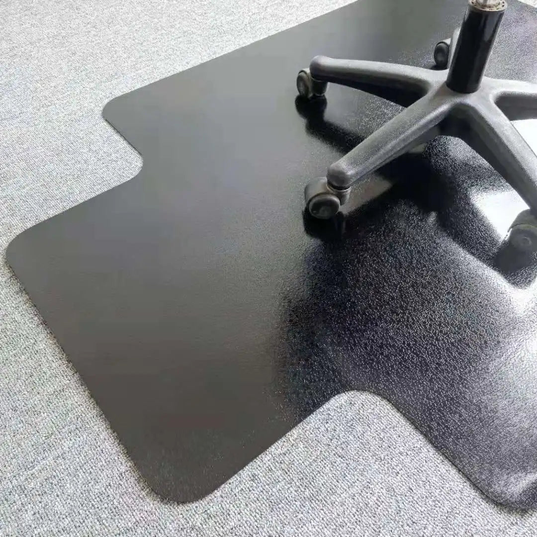 Frosted Transparent PVC Floor Mat - Anti-Slip Carpet Protector with Grippers
