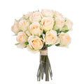 20-Head Artificial Rose Flowers Real Touch for Home Decoration Bridal Wedding Bouquet and Christmas Parties
