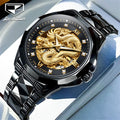 JSDUN 8840 Oem Custom  Sports Luxury Watch Factory Stainless Steel Waterproof Business Automatic Mechanical Mens Wrist Watch