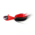 SEASKY 6oz Heavy Metal Lure Jig Lead Head Real Feather Saltwater Fishing 168g Sinking Swimbait Bucktail