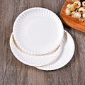 Eco-friendly Biodegradable Everyday Disposable Plates 9" Paper Plate Bulk 9-Inch Paper Plates Uncoated