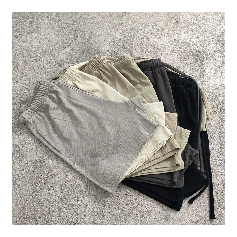 Wholesale Best Seller Summer Mens Loose Gym Shorts Custom Private Logo Men's Cotton Elastic Waist Shorts
