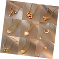 Women's Stainless Steel Butterfly Pearl Initial Necklace Wholesale Gold Jewelry for Weddings and Gifts