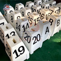 Equine Show Jump Accessories Red Color Horse Show Jumping Letters and Numbers Horse Jump Markers