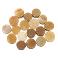 HZ Wholesale Natural Yellow Jade Slice Disc Healing Crystal Stone Round Shape Button for Healing or Decoration